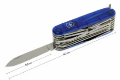 Victorinox Swisschamp Transparent Bleu 1.6795.T2 Couteau Suisse -Couteausuisse Magasin VT1 6795 T2 07 victorinox swisschamp 33 blauw transparant vt1 6795 t2 d7