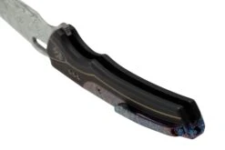 WE Knife Exciton Black Titanium Flamed Titanium, Heimskringla Damasteel WE22038A-DS1 Limited Edition, Couteau De Poche -Couteausuisse Magasin WKWE22038A DS1 04 weknife