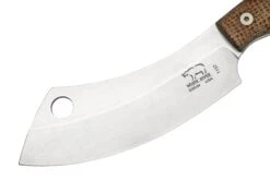 White River Camp Cleaver WRCC55-BNA Natural Burlap Micarta, Couteau De Camping -Couteausuisse Magasin WRCC55 BNA 03 whiteriver