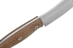 White River Camp Cleaver WRCC55-BNA Natural Burlap Micarta, Couteau De Camping -Couteausuisse Magasin WRCC55 BNA 05 whiteriver