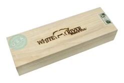 White River Camp Cleaver WRCC55-BNA Natural Burlap Micarta, Couteau De Camping -Couteausuisse Magasin WRCC55 BNA 09 whiteriver