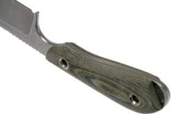 White River Knives M1 Caper Black & OD Linen Micarta Couteau à Lame Fixe, étui Kydex -Couteausuisse Magasin WRCPR LBO 04 white river knives