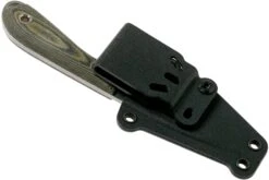 White River Knives M1 Caper Black & OD Linen Micarta Couteau à Lame Fixe, étui Kydex -Couteausuisse Magasin WRCPR LBO 07 white river knives