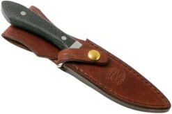 White River Knives Sendero Classic Couteau De Chasse Black Burlap Micarta, Jerry Fisk Design -Couteausuisse Magasin WRJF SC BBL 06 white river knives