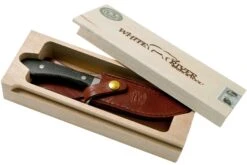 White River Knives Sendero Classic Couteau De Chasse Black Burlap Micarta, Jerry Fisk Design -Couteausuisse Magasin WRJF SC BBL 08 white river knives